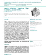 Artículo 9 - La educación pre y perinatal como base de la salud mental