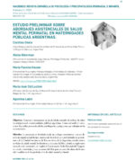 Artículo 5 - Estudio preliminar sobre abordajes asistenciales de salud mental perinatal en maternidades públicas argentinas